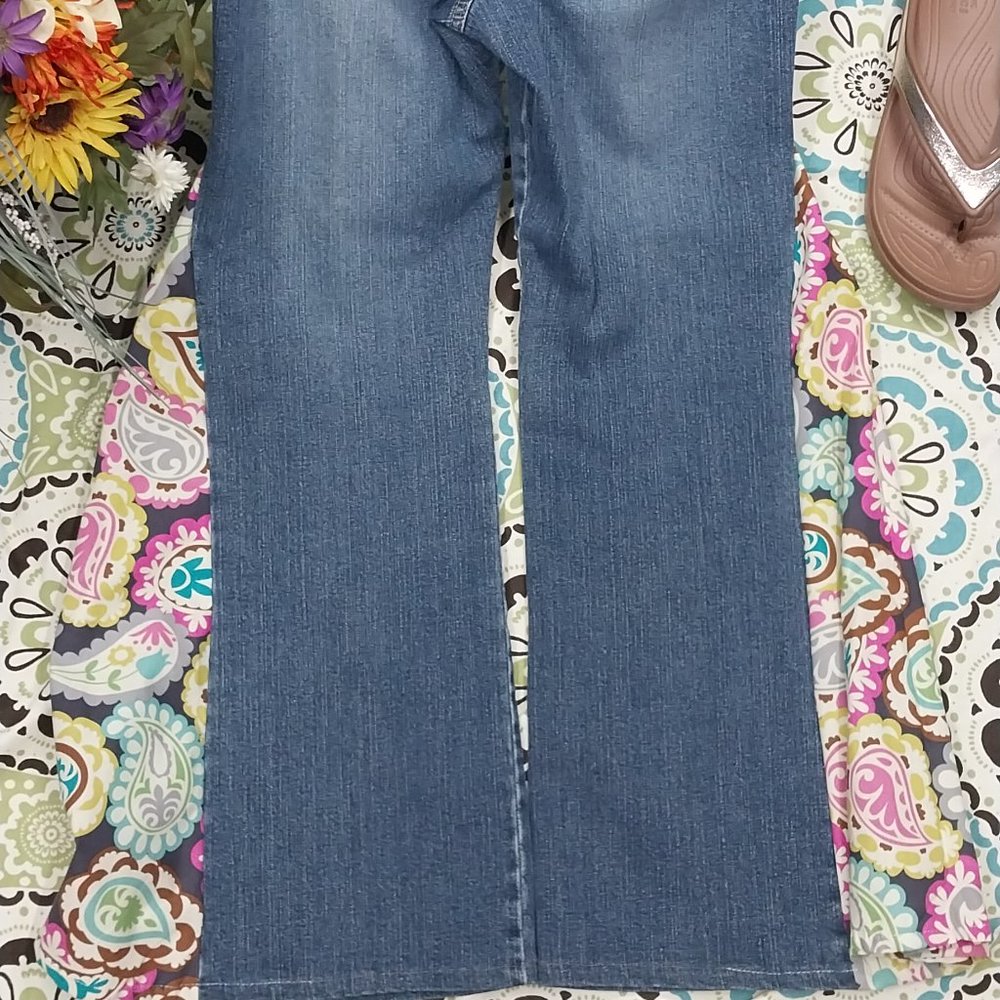 2672 Size 10 St Johns Bay  Upcycled Stretch Bell-Bottoms - Picture 4 of 5